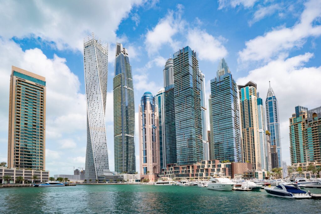 high rise buildings of dubai