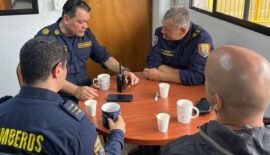 Bomberos de Dosquebradas y Medellín avanzan en Plan de Ayuda Mutua