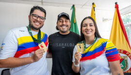 Gobernación de Risaralda entregó incentivos económicos a campeones de Copa Mundo de Arquería